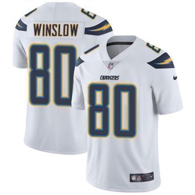Nike Los Angeles Chargers #80 Kellen Winslow White Stitched NFL Vapor Untouchable Limited Jersey
