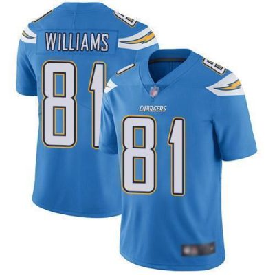 Nike Los Angeles Chargers #81 Mike Williams Electric Blue Alternate Stitched NFL Vapor Untouchable Limited Jersey