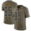 Nike Los Angeles Chargers #85 Antonio Gates Olive Stitched NFL Limited 2017 Salute to Service Jersey