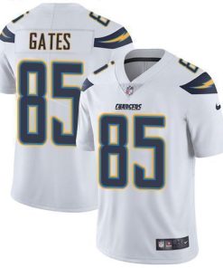 Nike Los Angeles Chargers #85 Antonio Gates White Stitched NFL Vapor Untouchable Limited Jersey