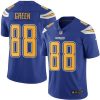 Nike Los Angeles Chargers #88 Virgil Green Electric Blue Stitched NFL Limited Rush Jersey