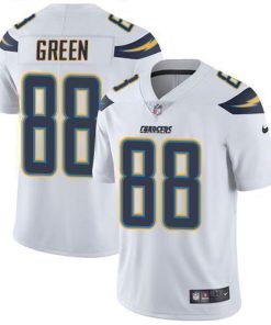 Nike Los Angeles Chargers #88 Virgil Green White Stitched NFL Vapor Untouchable Limited Jersey