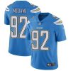 Nike Los Angeles Chargers #92 Brandon Mebane Electric Blue Alternate Stitched NFL Vapor Untouchable Limited Jersey