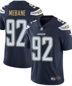 Nike Los Angeles Chargers #92 Brandon Mebane Navy Blue Team Color Stitched NFL Vapor Untouchable Limited Jersey