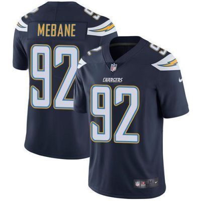 Nike Los Angeles Chargers #92 Brandon Mebane Navy Blue Team Color Stitched NFL Vapor Untouchable Limited Jersey