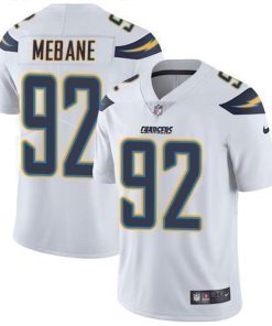 Nike Los Angeles Chargers #92 Brandon Mebane White Stitched NFL Vapor Untouchable Limited Jersey