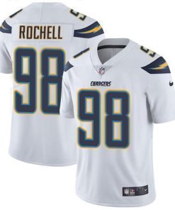 Nike Los Angeles Chargers #98 Isaac Rochell White Stitched NFL Vapor Untouchable Limited Jersey