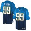 Nike Los Angeles Chargers #99 Jerry Tillery Electric Blue/Navy Blue Stitched NFL Elite Fadeaway Fashion Jersey