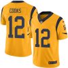 Nike Los Angeles Rams #12 Brandin Cooks Gold Stitched NFL Limited Rush Jersey