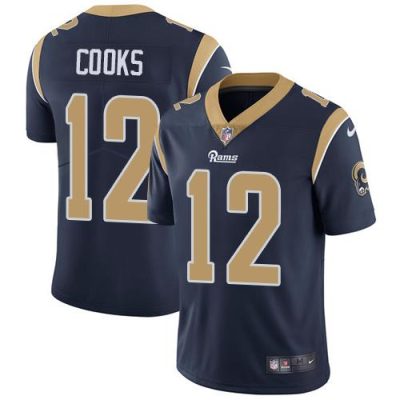 Nike Los Angeles Rams #12 Brandin Cooks Navy Blue Team Color Stitched NFL Vapor Untouchable Limited Jersey