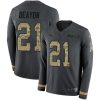 Nike Los Angeles Rams #21 Donte Deayon Anthracite Salute to Service Stitched NFL Limited Therma Long Sleeve Jersey