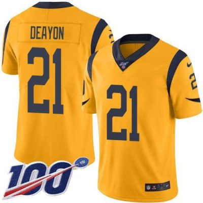 Nike Los Angeles Rams #21 Donte Deayon Gold Stitched NFL Limited Rush 100th Season Jersey