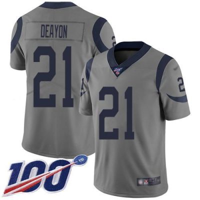 Nike Los Angeles Rams #21 Donte Deayon Gray Stitched NFL Limited Inverted Legend 100th Season Jersey