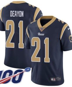 Nike Los Angeles Rams #21 Donte Deayon Navy Blue Team Color Stitched NFL 100th Season Vapor Untouchable Limited Jersey