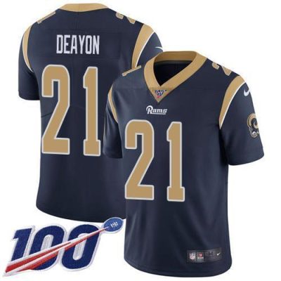 Nike Los Angeles Rams #21 Donte Deayon Navy Blue Team Color Stitched NFL 100th Season Vapor Untouchable Limited Jersey