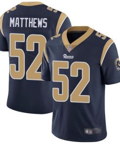 Nike Los Angeles Rams #52 Clay Matthews Navy Blue Team Color Stitched NFL Vapor Untouchable Limited Jersey