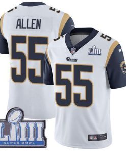 Nike Los Angeles Rams #55 Brian Allen White Super Bowl LIII Bound Stitched NFL Vapor Untouchable Limited Jersey