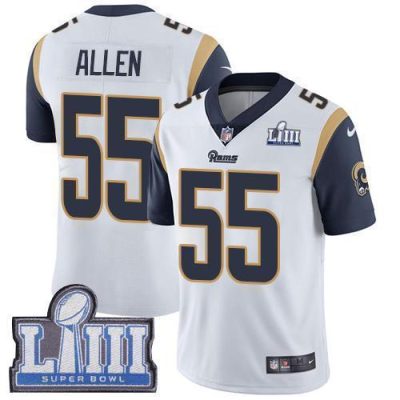 Nike Los Angeles Rams #55 Brian Allen White Super Bowl LIII Bound Stitched NFL Vapor Untouchable Limited Jersey
