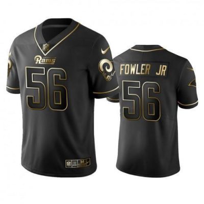 Nike Los Angeles Rams #56 Dante Fowler Jr Black Golden Limited Edition Stitched NFL Jersey