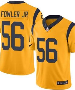 Nike Los Angeles Rams #56 Dante Fowler Jr Gold Stitched NFL Limited Rush Jersey