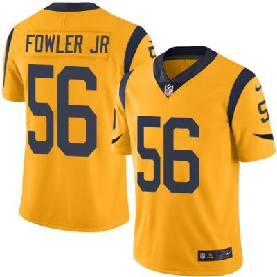 Nike Los Angeles Rams #56 Dante Fowler Jr Gold Stitched NFL Limited Rush Jersey
