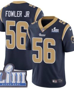 Nike Los Angeles Rams #56 Dante Fowler Jr Navy Blue Team Color Super Bowl LIII Bound Stitched NFL Vapor Untouchable Limited Jersey