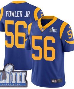 Nike Los Angeles Rams #56 Dante Fowler Jr Royal Blue Alternate Super Bowl LIII Bound Stitched NFL Vapor Untouchable Limited Jersey