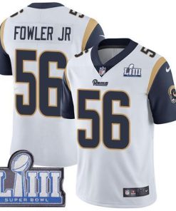 Nike Los Angeles Rams #56 Dante Fowler Jr White Super Bowl LIII Bound Stitched NFL Vapor Untouchable Limited Jersey