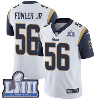 Nike Los Angeles Rams #56 Dante Fowler Jr White Super Bowl LIII Bound Stitched NFL Vapor Untouchable Limited Jersey