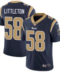 Nike Los Angeles Rams #58 Cory Littleton Navy Blue Team Color Stitched NFL Vapor Untouchable Limited Jersey