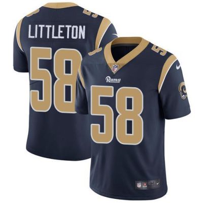 Nike Los Angeles Rams #58 Cory Littleton Navy Blue Team Color Stitched NFL Vapor Untouchable Limited Jersey