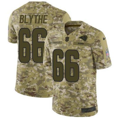 Nike Los Angeles Rams #66 Austin Blythe Camo Stitched NFL Limited 2018 Salute To Service Jersey