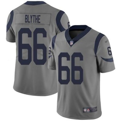 Nike Los Angeles Rams #66 Austin Blythe Gray Stitched NFL Limited Inverted Legend Jersey