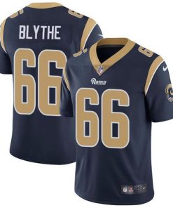Nike Los Angeles Rams #66 Austin Blythe Navy Blue Team Color Stitched NFL Vapor Untouchable Limited Jersey
