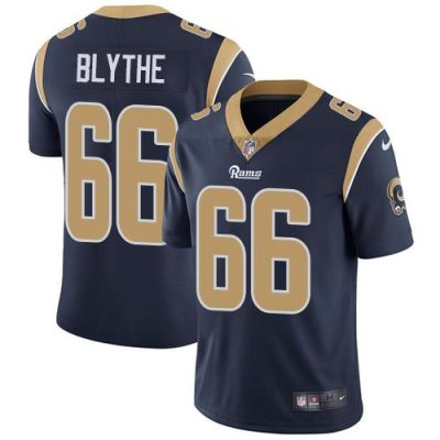 Nike Los Angeles Rams #66 Austin Blythe Navy Blue Team Color Stitched NFL Vapor Untouchable Limited Jersey