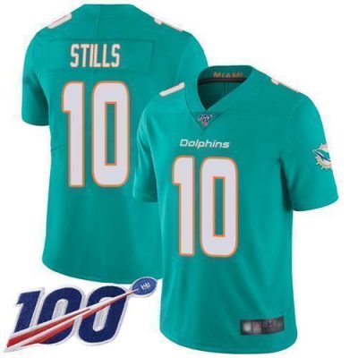 Nike Miami Dolphins #10 Kenny Stills Aqua Green Team Color Stitched NFL 100th Season Vapor Limited Jersey