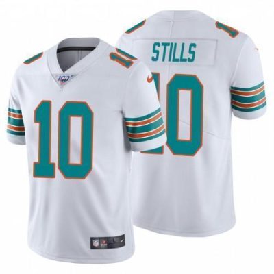 Nike Miami Dolphins #10 Kenny Stills White Alternate Stitched NFL 100th Season Vapor Untouchable Limited Jersey