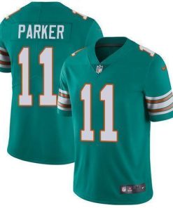 Nike Miami Dolphins #11 DeVante Parker Aqua Green Alternate Stitched NFL Vapor Untouchable Limited Jersey
