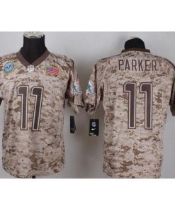 Nike Miami Dolphins #11 DeVante Parker Camo Stitched NFL New Elite USMC Jersey