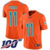 Nike Miami Dolphins #11 DeVante Parker Orange Stitched NFL Limited Inverted Legend 100th Season Jersey
