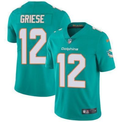 Nike Miami Dolphins #12 Bob Griese Aqua Green Team Color Stitched NFL Vapor Untouchable Limited Jersey