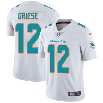 Nike Miami Dolphins #12 Bob Griese White Stitched NFL Vapor Untouchable Limited Jersey