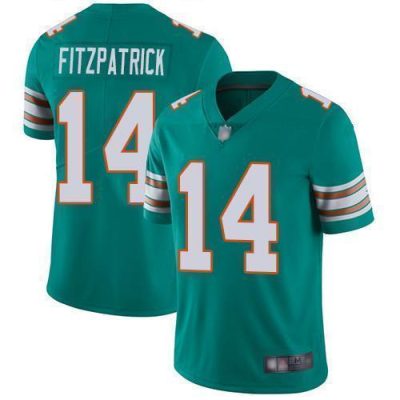Nike Miami Dolphins #14 Ryan Fitzpatrick Aqua Green Alternate Stitched NFL Vapor Untouchable Limited Jersey