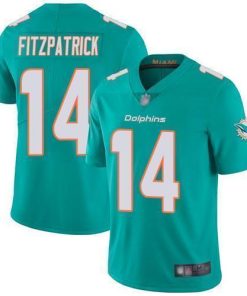 Nike Miami Dolphins #14 Ryan Fitzpatrick Aqua Green Team Color Stitched NFL Vapor Untouchable Limited Jersey