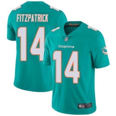 Nike Miami Dolphins #14 Ryan Fitzpatrick Aqua Green Team Color Stitched NFL Vapor Untouchable Limited Jersey