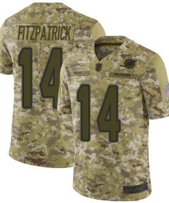 Nike Miami Dolphins #14 Ryan Fitzpatrick Camo Stitched NFL Limited 2018 Salute To Service Jersey