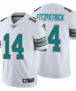 Nike Miami Dolphins #14 Ryan Fitzpatrick White Alternate Stitched NFL 100th Season Vapor Untouchable Limited Jersey