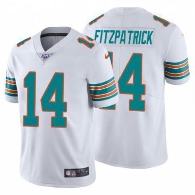 Nike Miami Dolphins #14 Ryan Fitzpatrick White Alternate Stitched NFL 100th Season Vapor Untouchable Limited Jersey