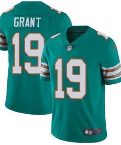Nike Miami Dolphins #19 Jakeem Grant Aqua Green Alternate Stitched NFL Vapor Untouchable Limited Jersey