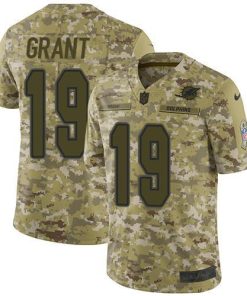 Nike Miami Dolphins #19 Jakeem Grant Camo Stitched NFL Limited 2018 Salute To Service Jersey